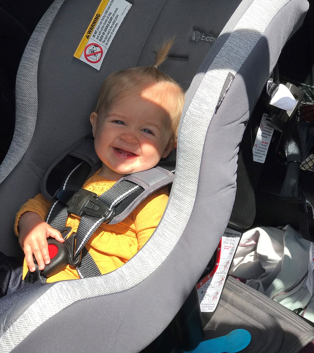 Boy in Car Seat